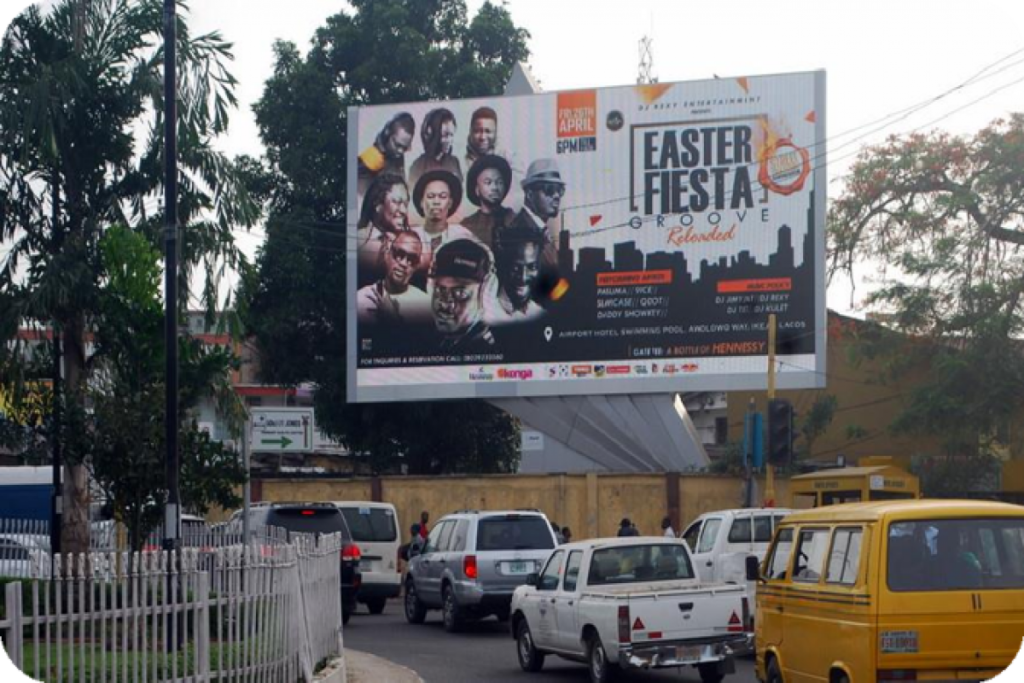 LED along Allen Avenue roundabout, Ikeja, Lagos, billboards in Lagos
