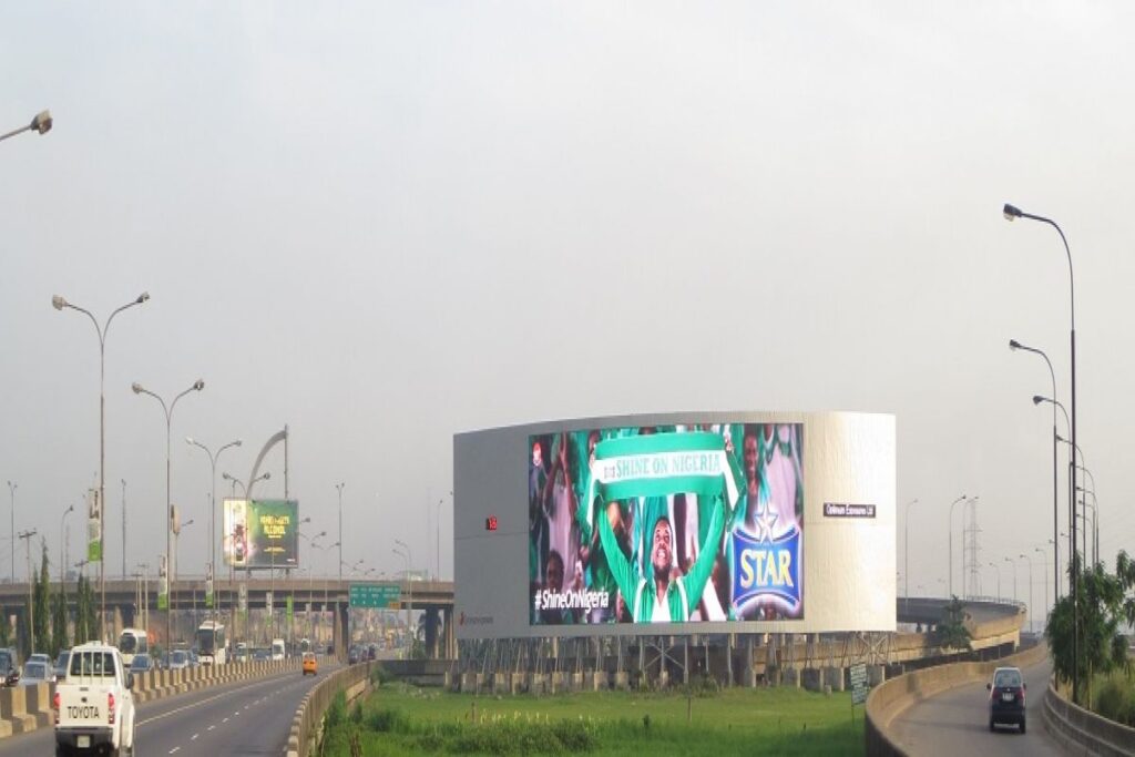 LED billboard at Lekki toll gate, Lagos, Billboards in Lagos
