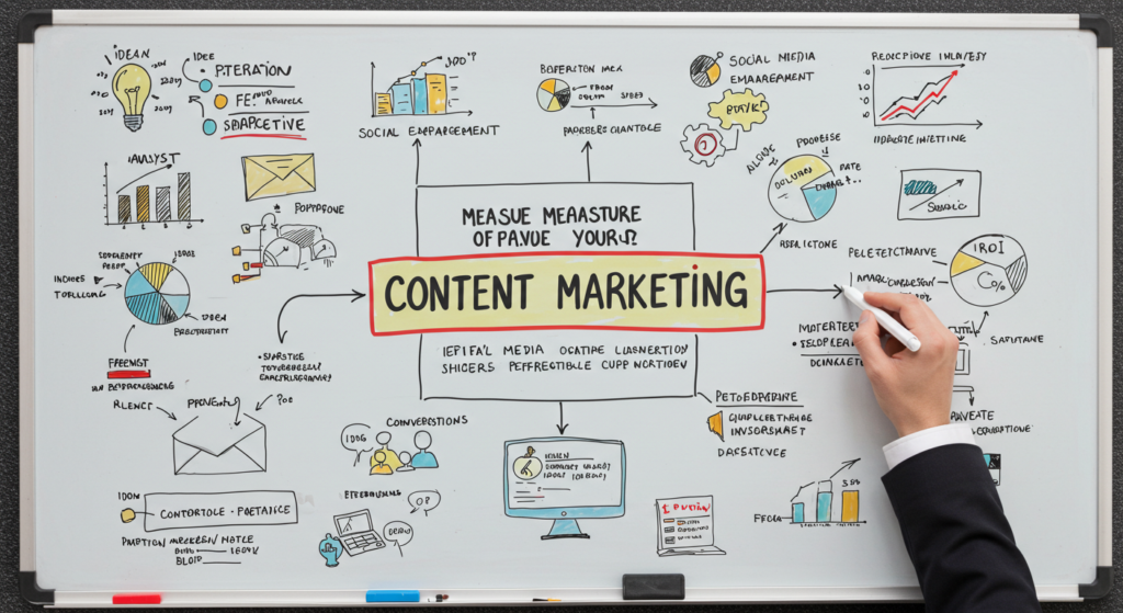 content marketing chart for business